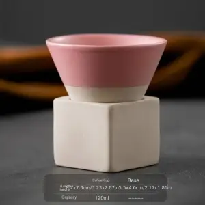 Tasse à Espresso en Céramique - Rose 120ml