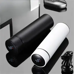 Thermos à Affichage de Température_ Noir