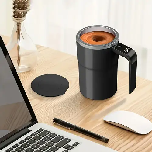 Tasse à Mélanger Automatique avec Affichage Température _ Noir – Image 2